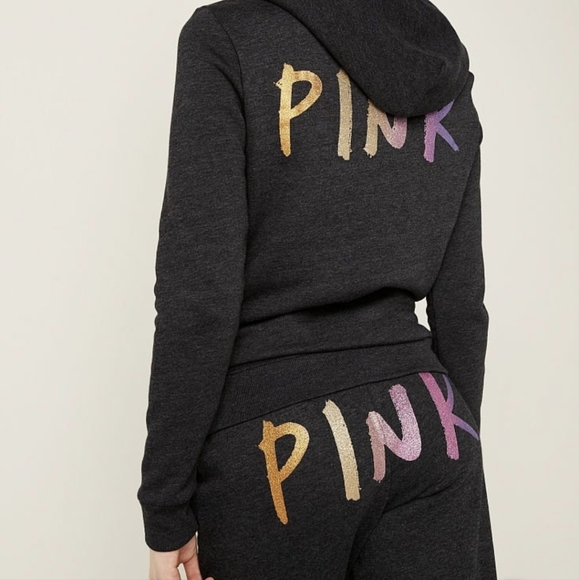 ⭐️(Set) PINK VS Full-Zip Hoodie Size M + PINK VS Jogger Size M - Picture 2 of 12